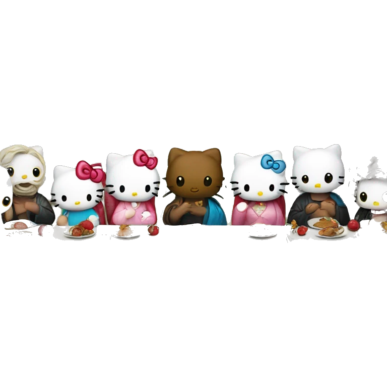 hello kitty last supper emoji
