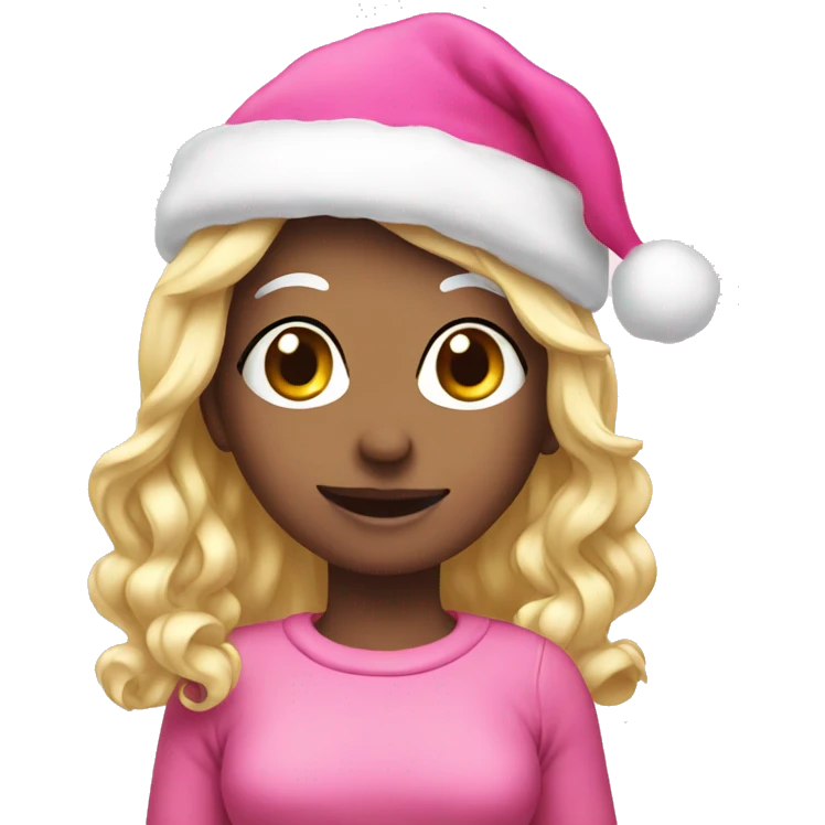 pink christmas emoji