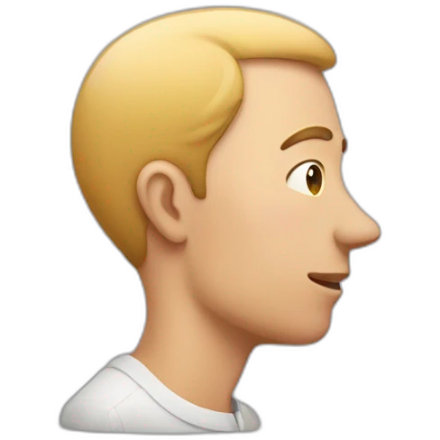 a man with smelling head emoji