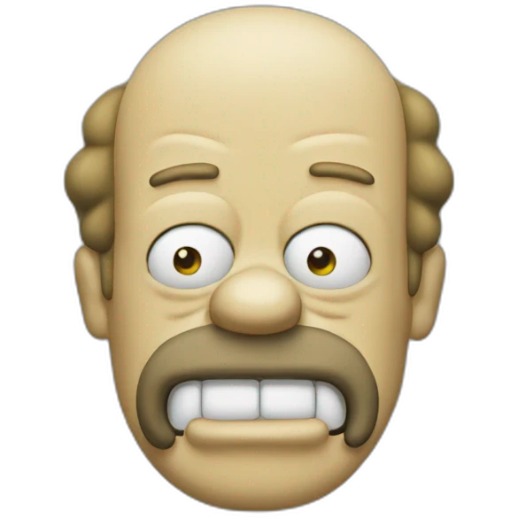 Head Homer Simpson emoji
