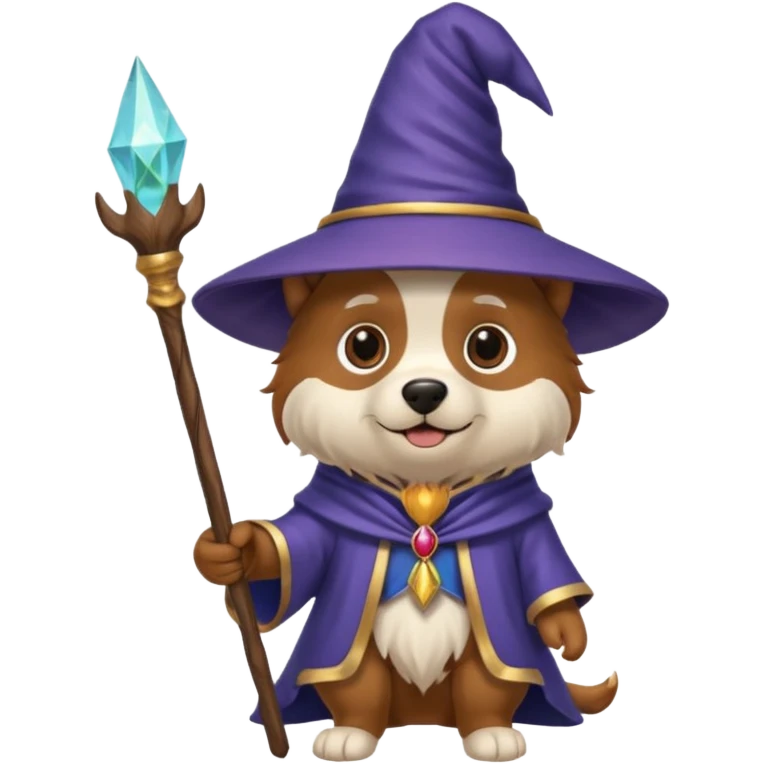 Dog wizard emoji
