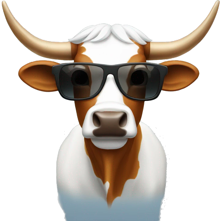 Longhorn with sunglasses emoji