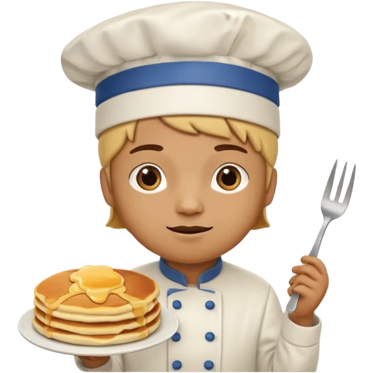 Person dressed up as a pancake emoji