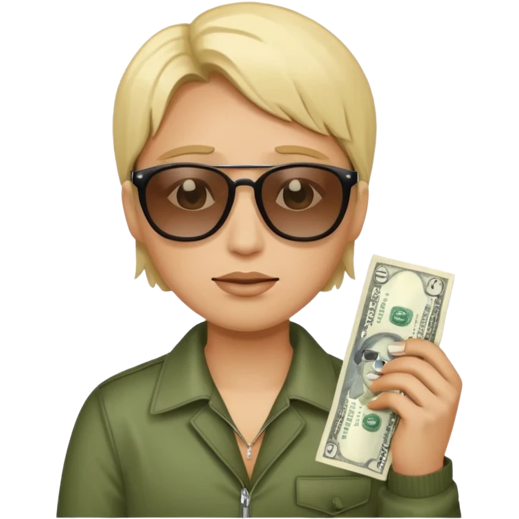 Cry + Sunglasses + Dollar Money emoji emoji