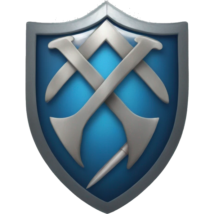 transparent blue tick, knight style emoji