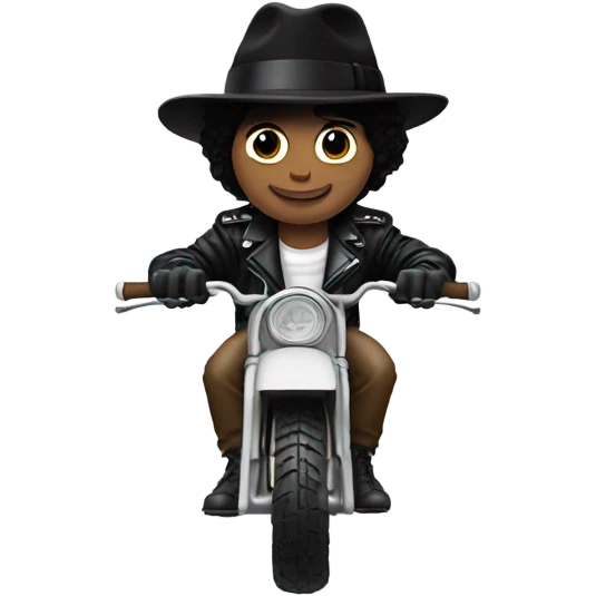 Michel Jackson on a dirtbike emoji