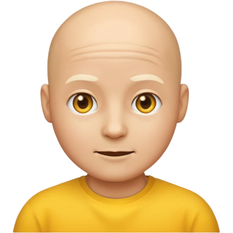 an emoji with no face bald emoji