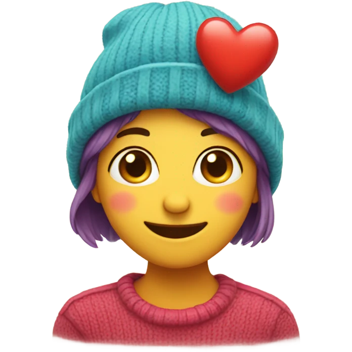 Heart with hat emoji
