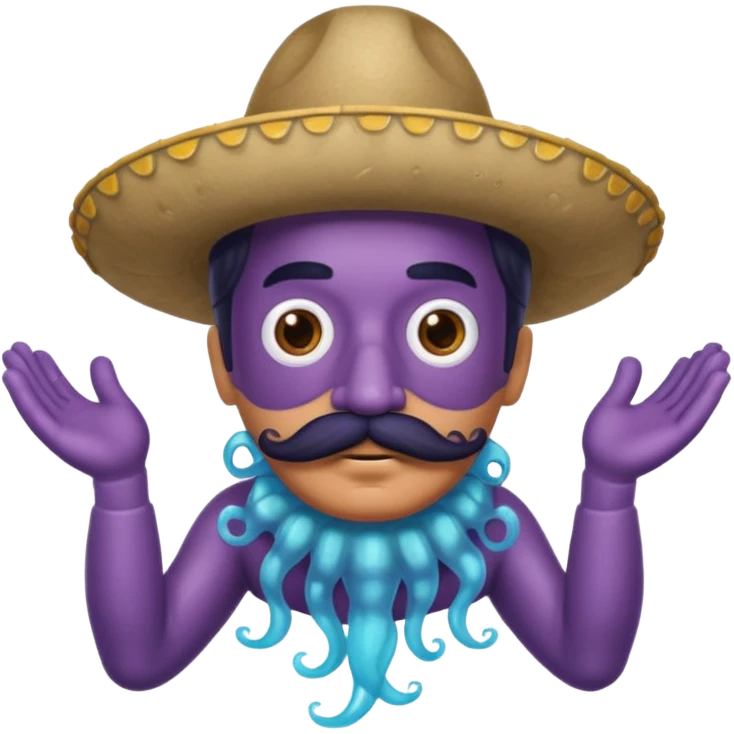 Un portugais avec une moustache mexicaine avec du ciment dans les mains  emoji