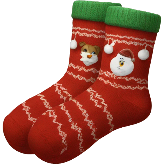 Cozy Christmas Socks emoji