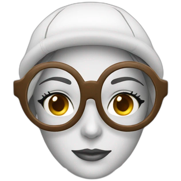 kate bespalova cap and glasses emoji