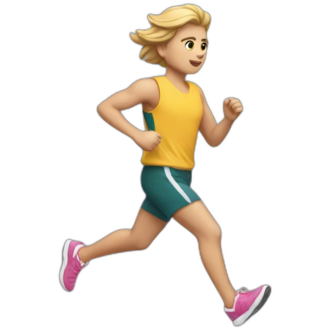 running in bermuda shorts emoji