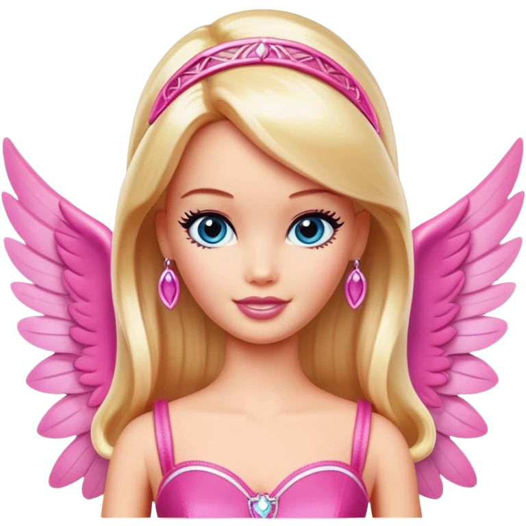 Barbie with wings  emoji
