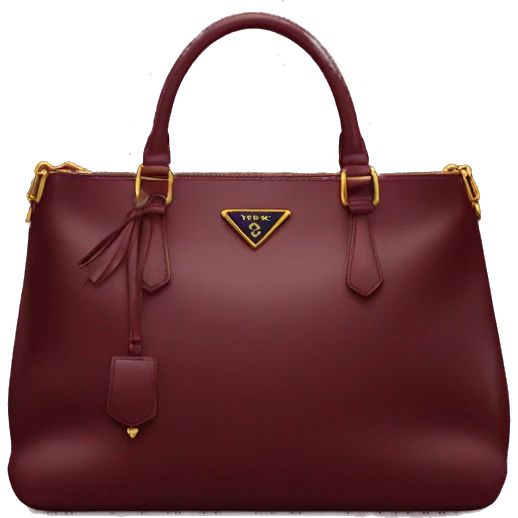 Prada bag Burgundy emoji