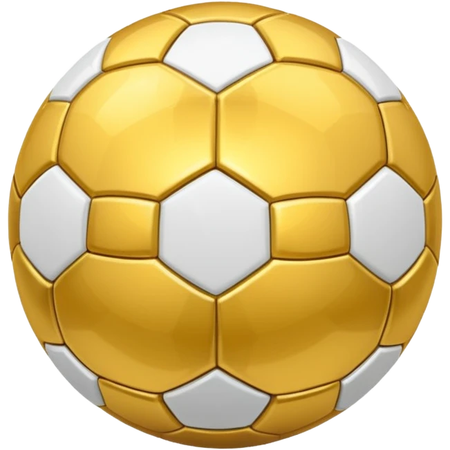 a gold soccer ball  emoji