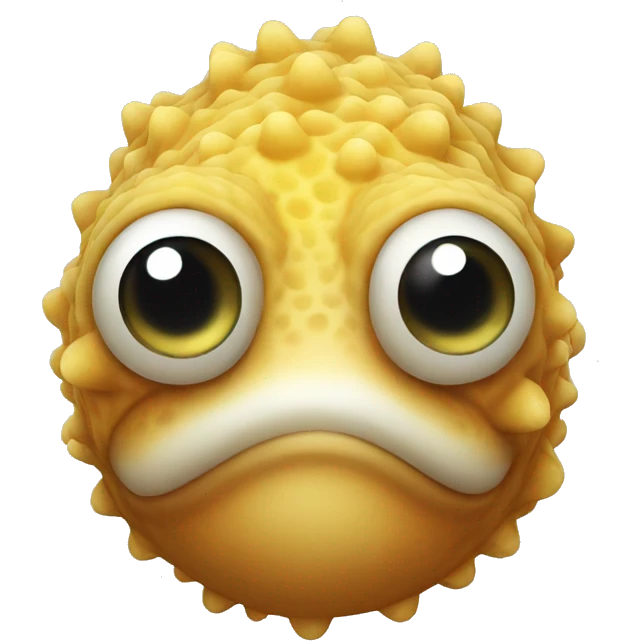 puffper fish face man  emoji