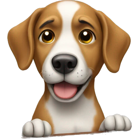 Dog playing the piano emoji