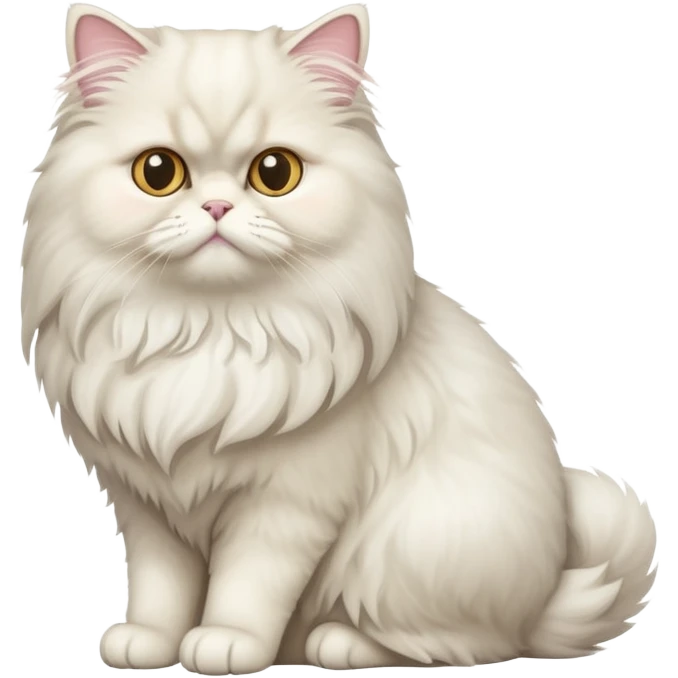 Persian cat sitting full body emoji
