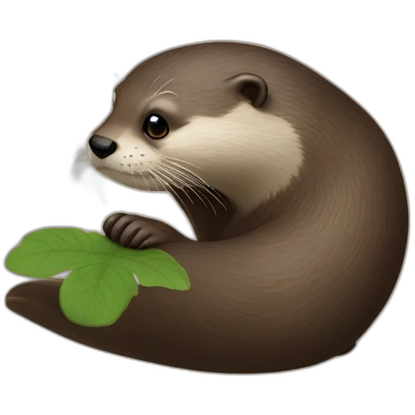 otter-spying emoji