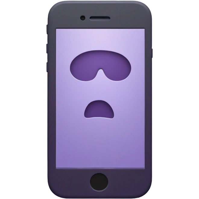 Purple iPhone 14 emoji