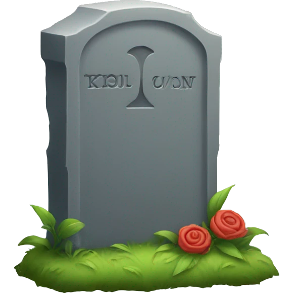 gravestone emoji
