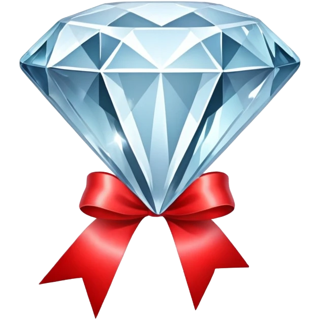 diamond with ribbon emoji