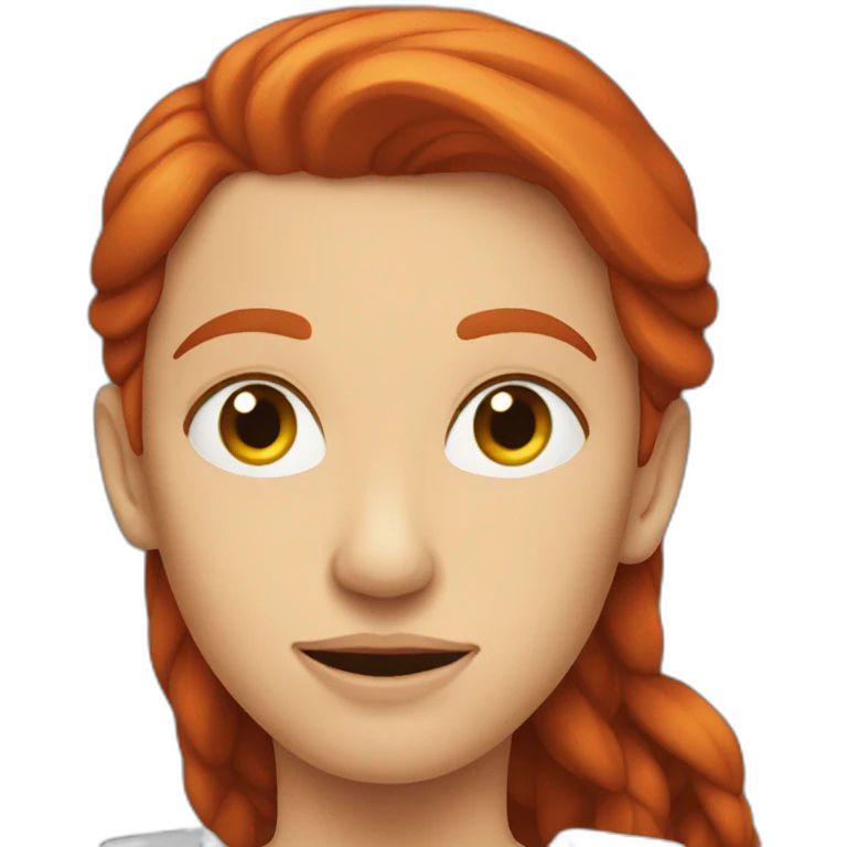Evil redhead emoji