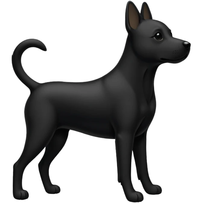 dog silhouette emoji