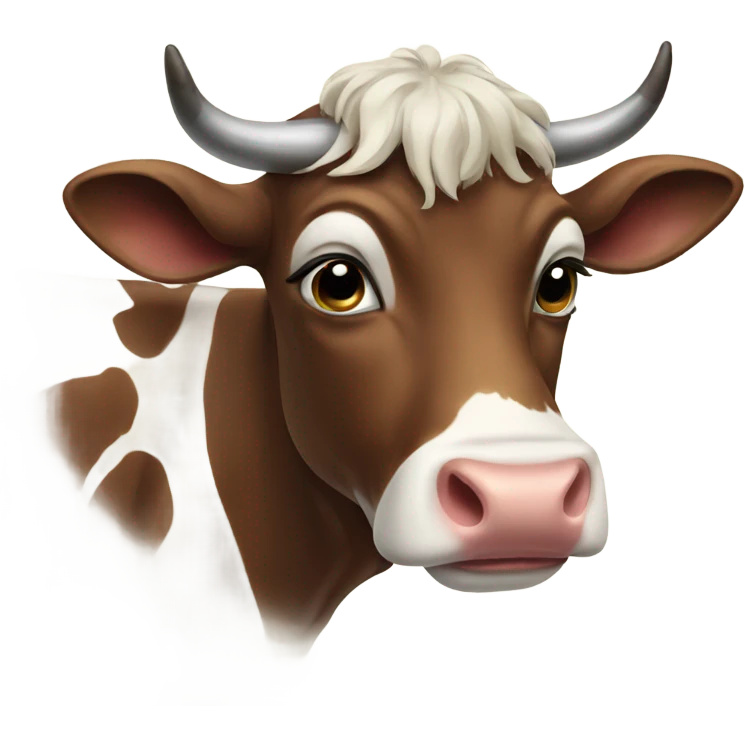 Beautiful cow emoji