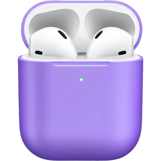 Purple AirPods emoji