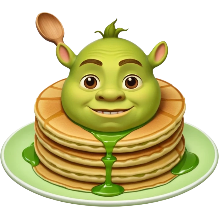 Shrek pancakes emoji