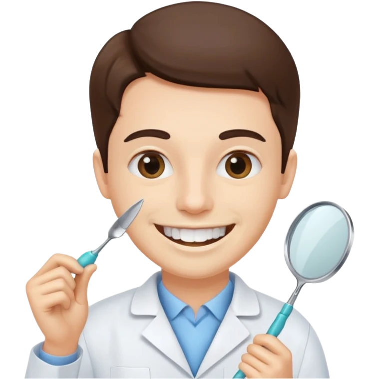 generate a dentist emoji that treats teeth emoji