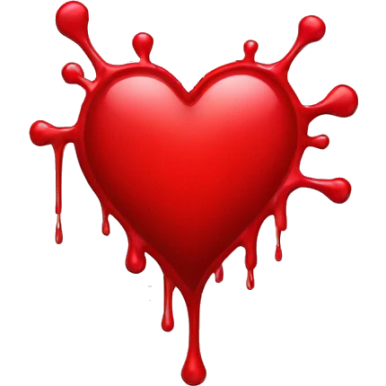 bleeding red heart emoji