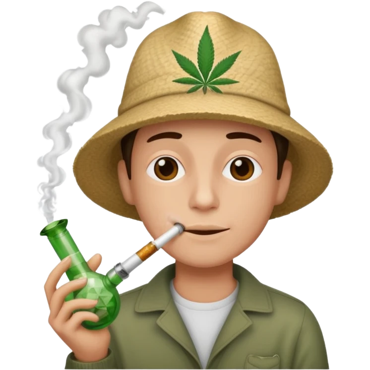 Smoking bong emoji