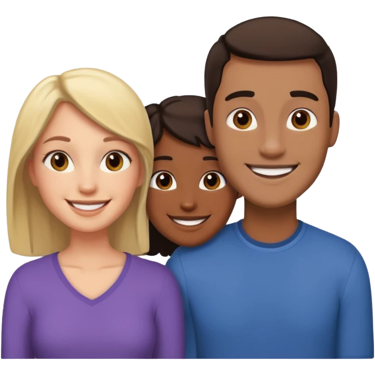 Interracial straight couple ￼ emoji