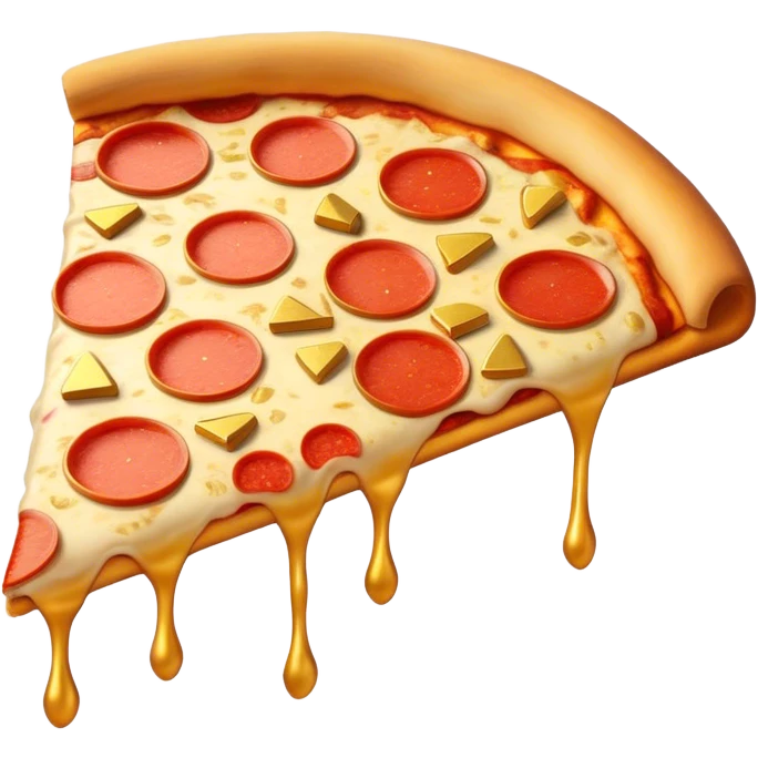 Pizza with gold bars emoji