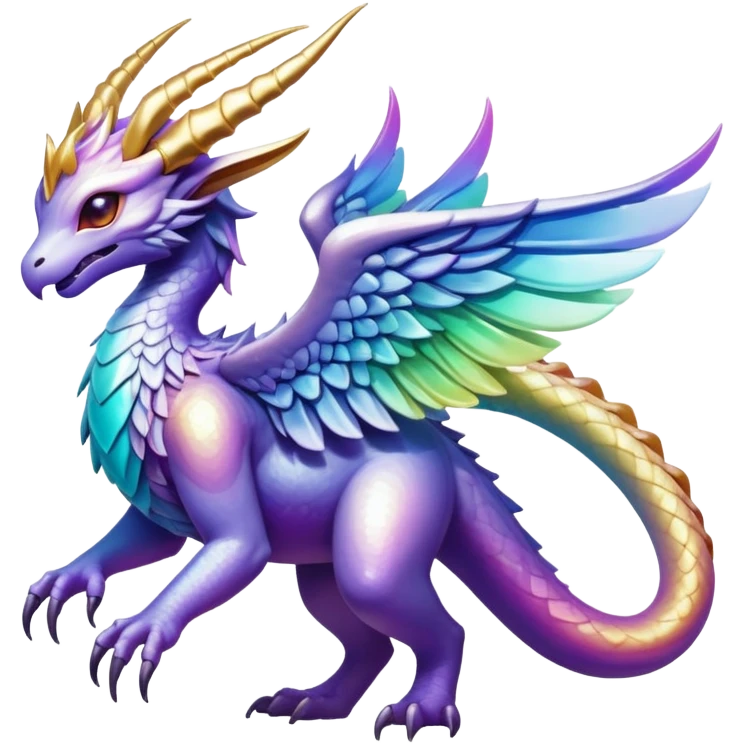 Epic divine legendary complex detailed iridescent gradients aesthetic-scenery-Fakémon-creature emoji