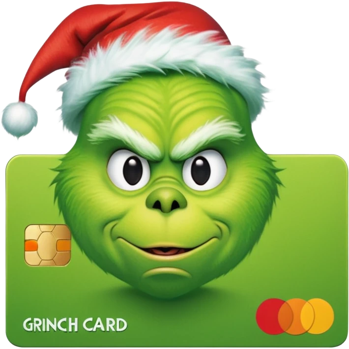 Grinch Credit Card emoji