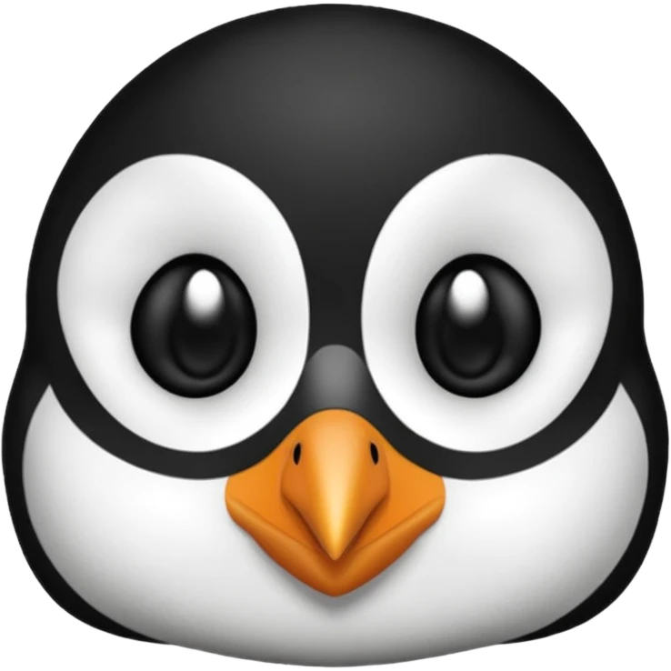 a penguin cute face emoji