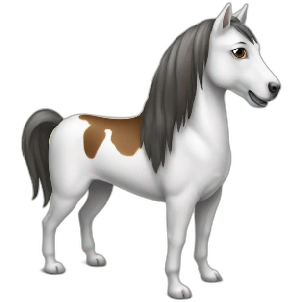 Cheval sur un chien emoji