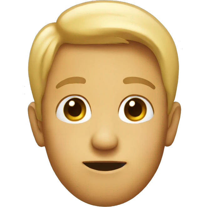 Curious face emoji