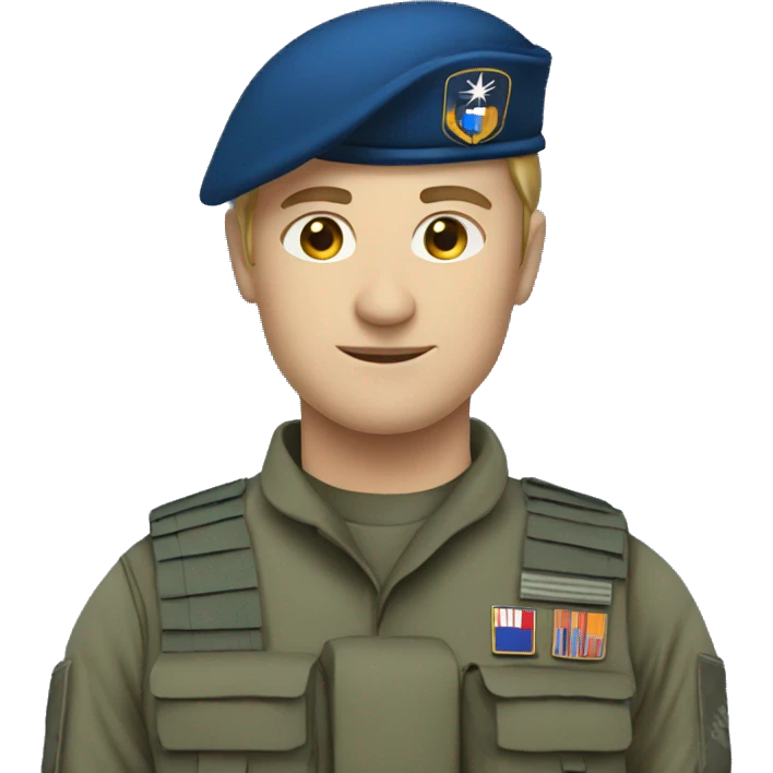 nato soldier in blue emoji