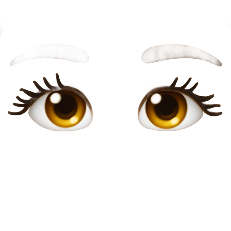 Brown lashes emoji