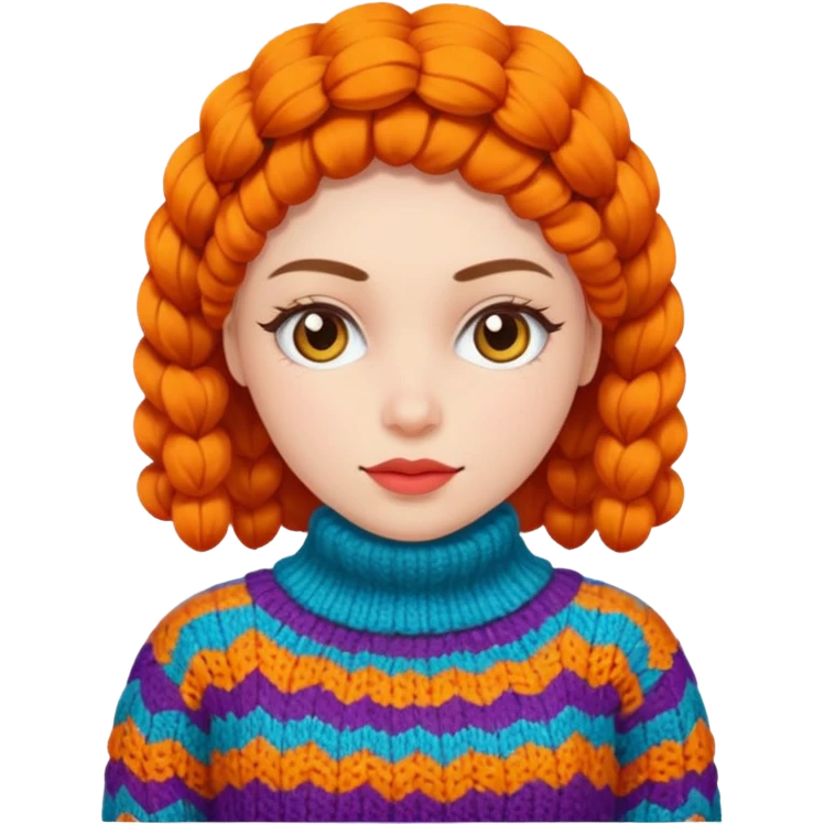 Women in Knitten wear, funky emoji