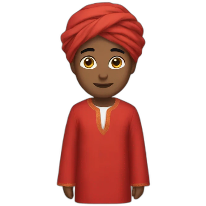 Habibi red clothes  emoji