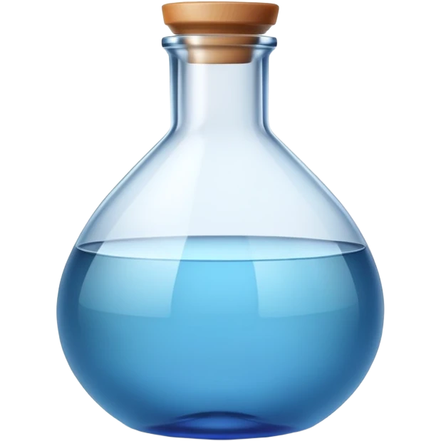 blue flask emoji