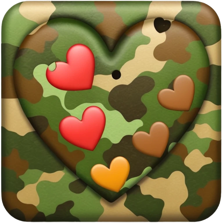 camo heart emoji