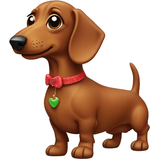 gingerbread dachshund  emoji