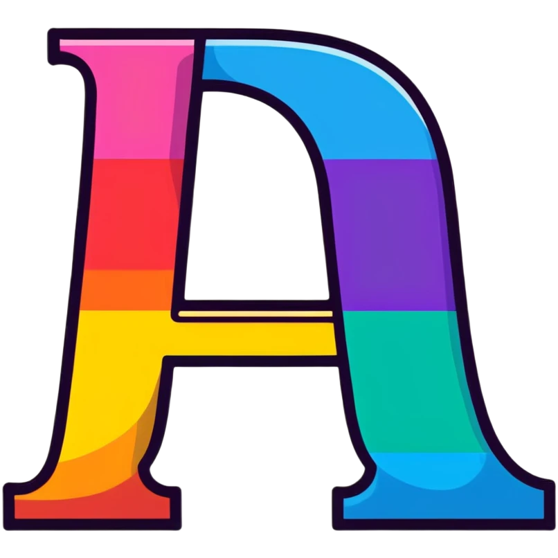 Colorful Gradient Alphabetical Letter “E” emoji