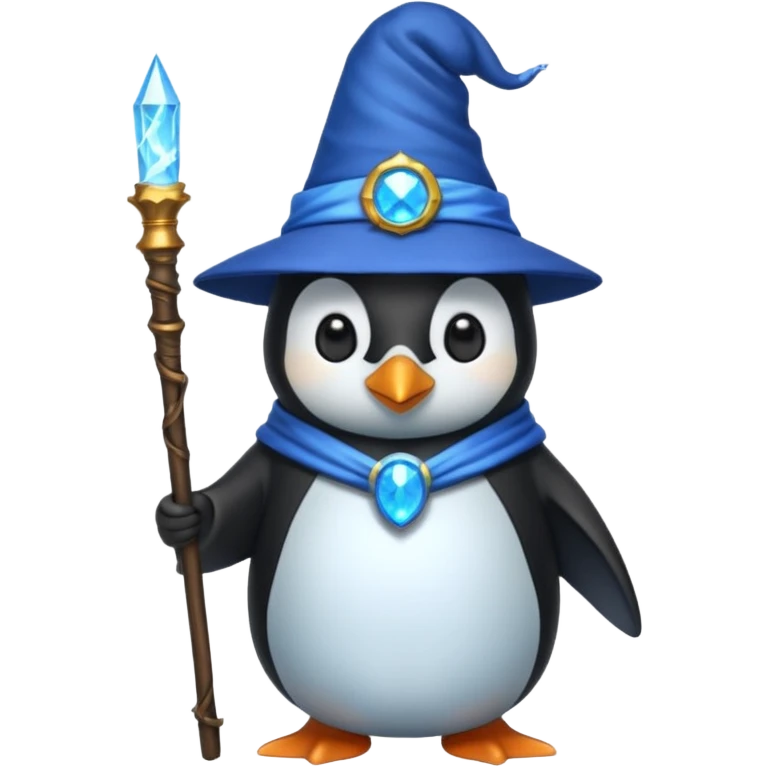 Penguin Wizard emoji